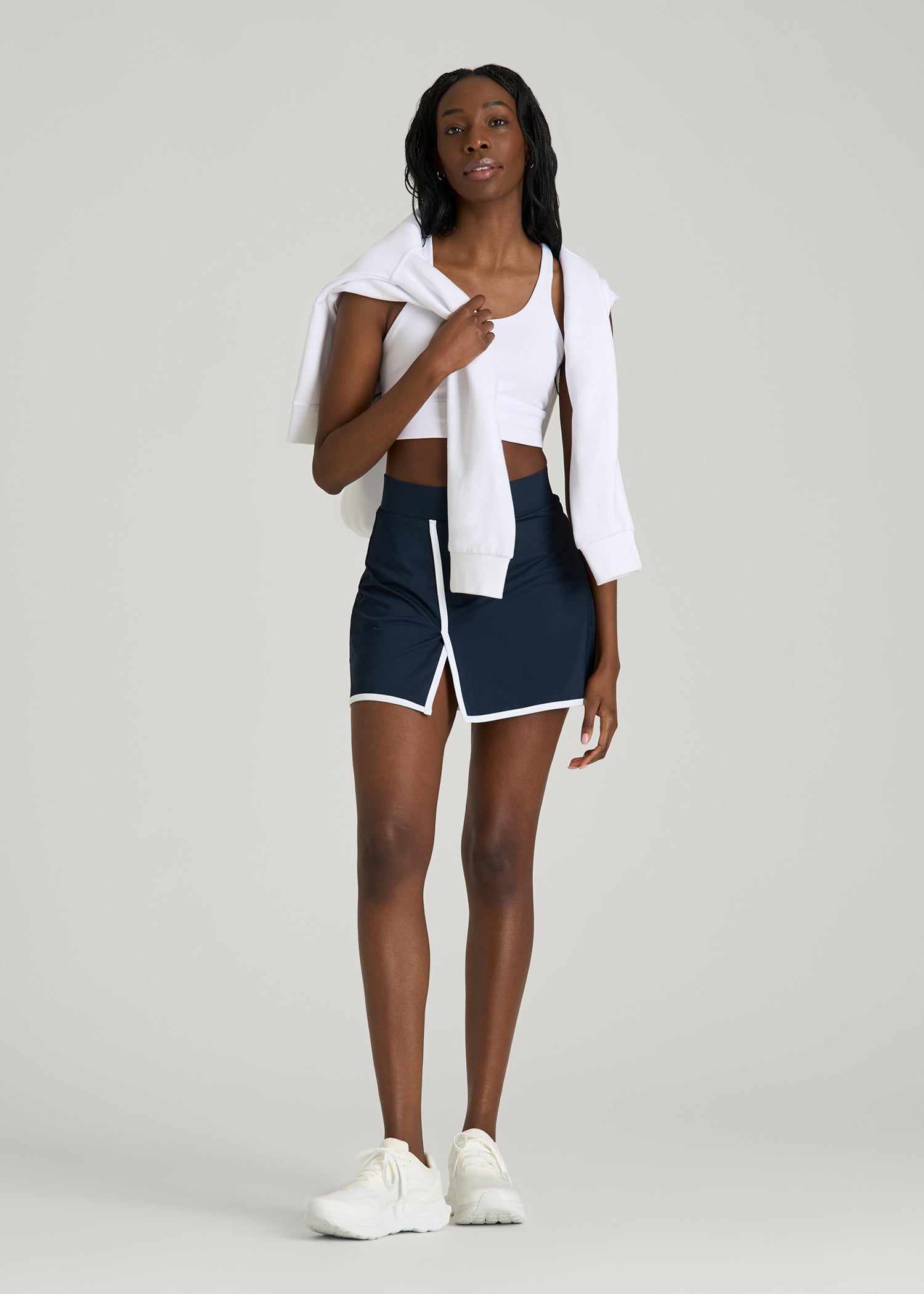 American Tall Women Wrap Skort for Tall Women in Navy