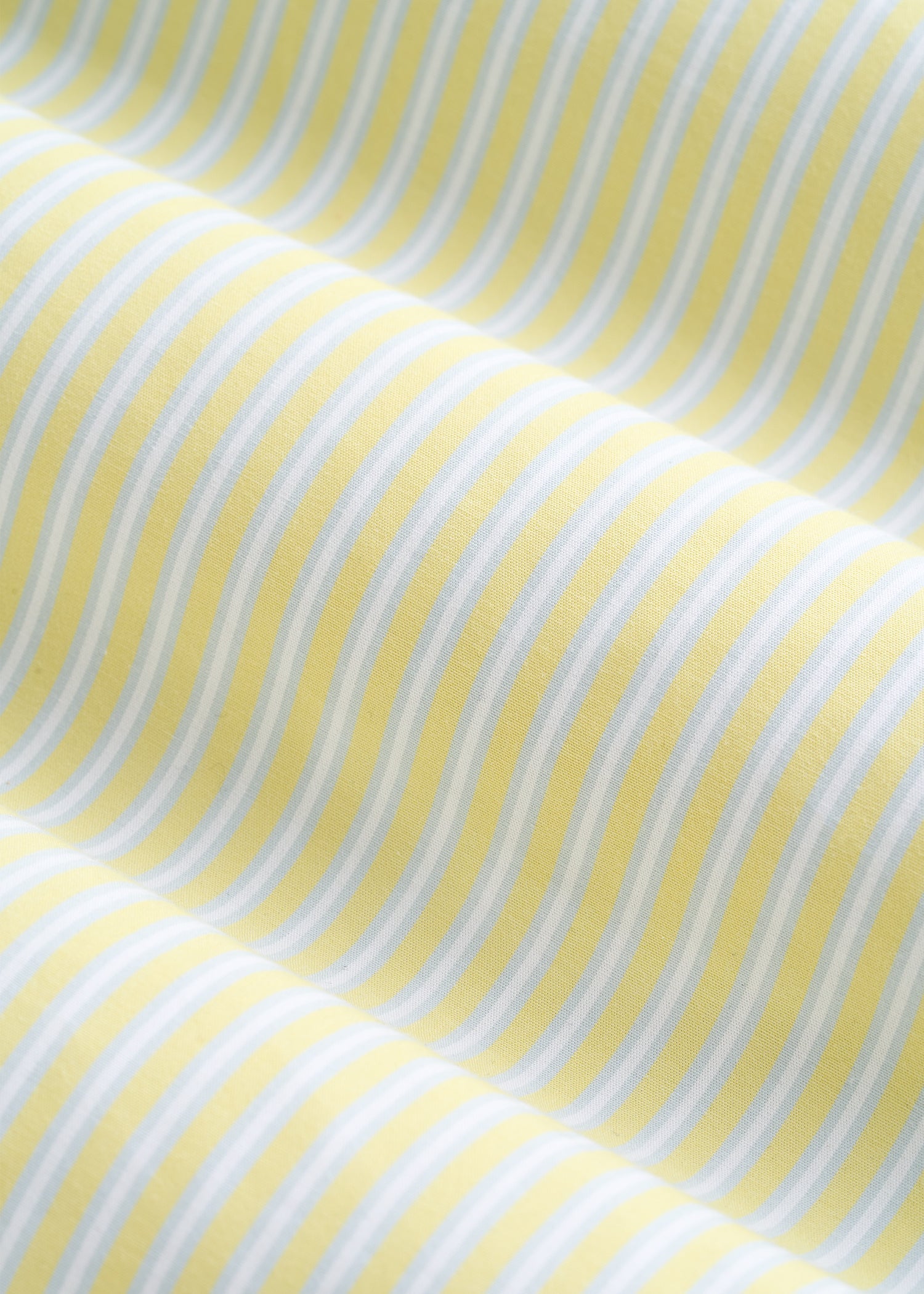 American Tall Women Oversized Poplin Button Shirt for Tall Women in Lemon Drop Stripe