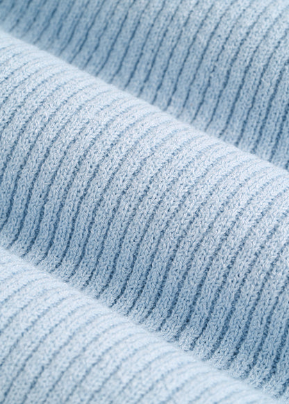 American Tall Women Boucle Knit Cardigan for Tall Women in Ice Blue