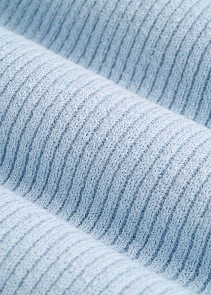 American Tall Women Boucle Knit Tank for Tall Women in Ice Blue