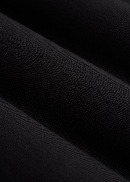 American Tall Women Cropped Knit Tee for Tall Women in Black