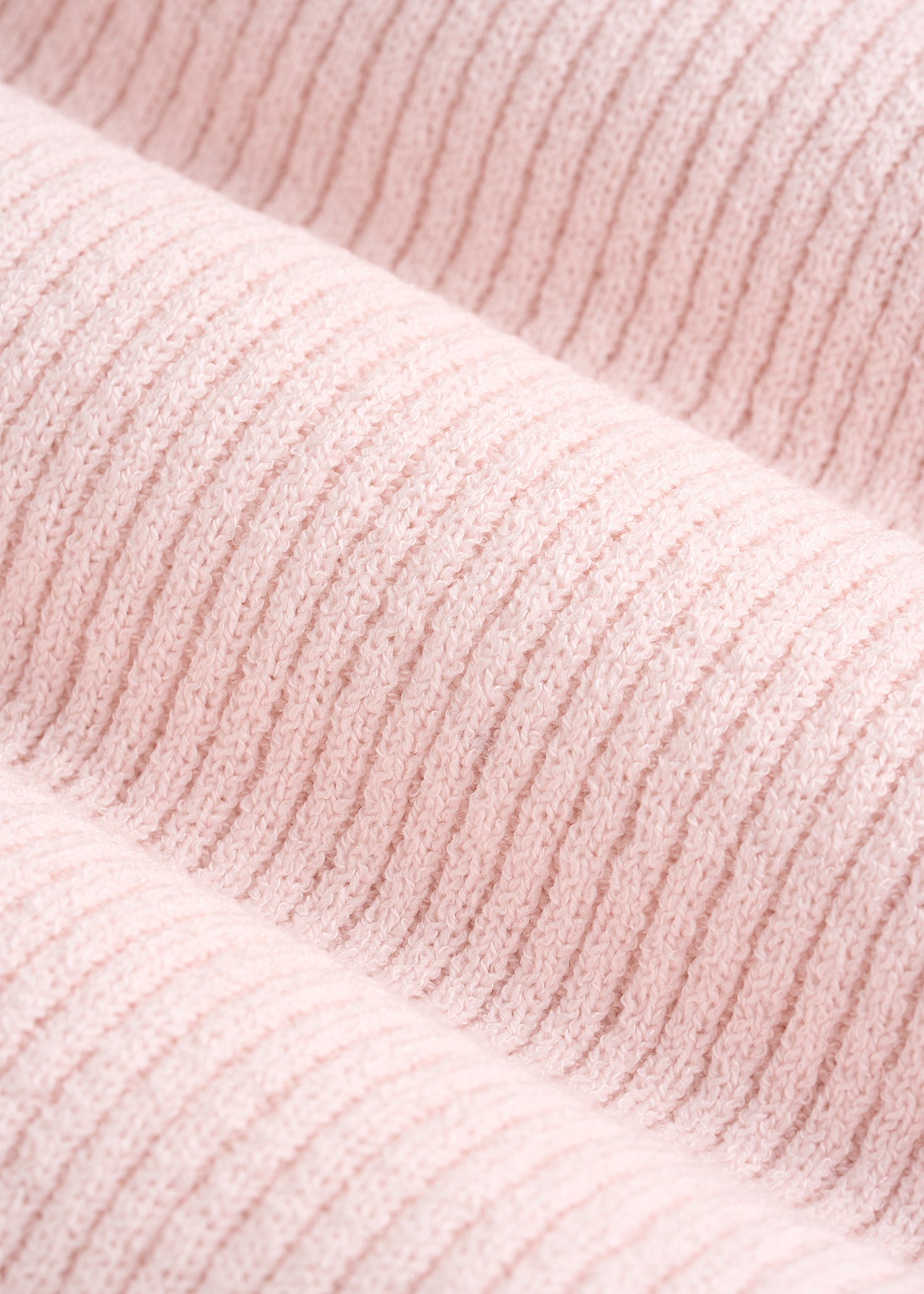 American Tall Women Boucle Knit Tank for Tall Women in Barely Pink