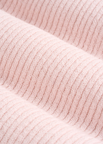 American Tall Women Boucle Knit Tank for Tall Women in Barely Pink