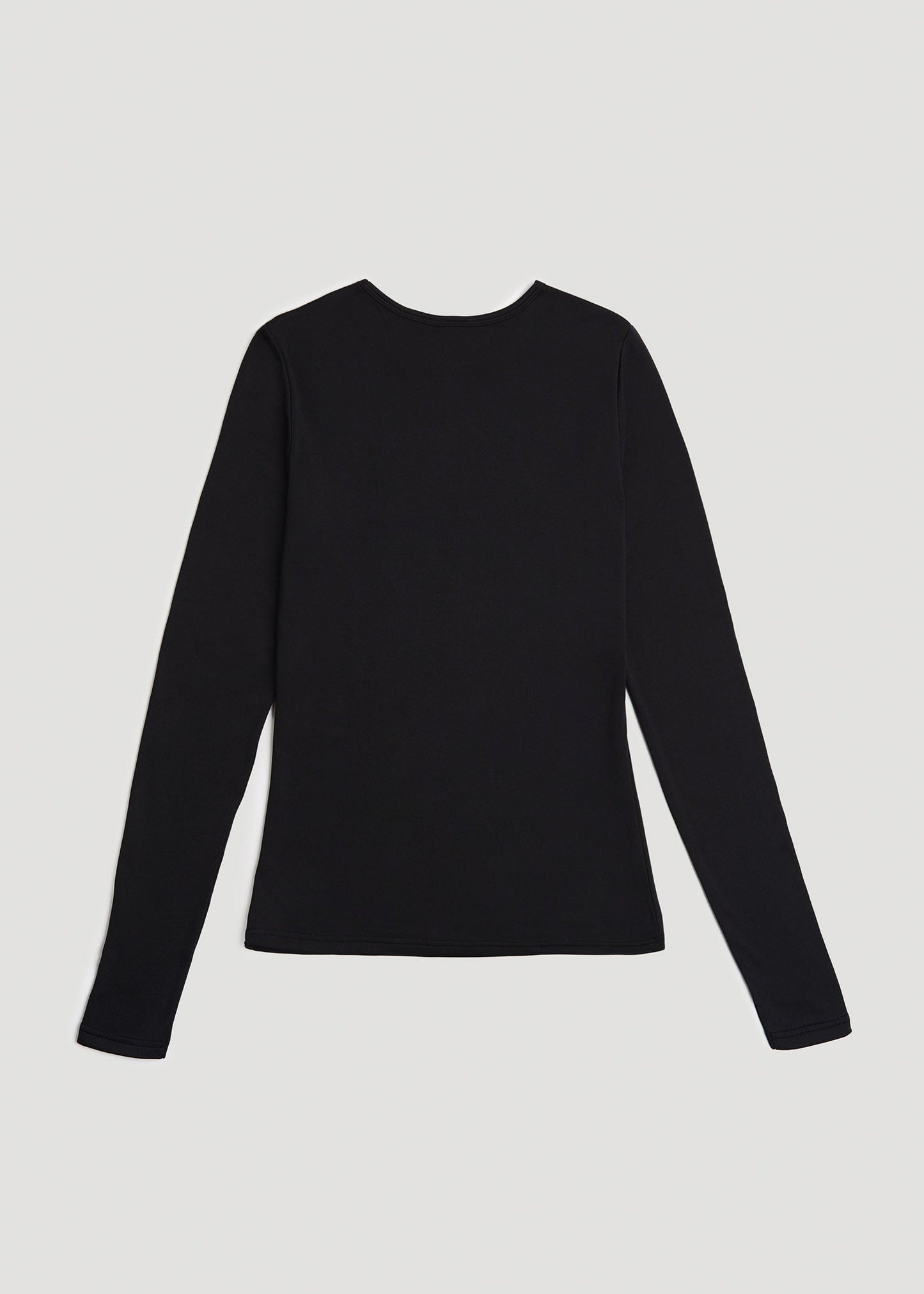 American Tall Women Base Layer Long Sleeve Shirt for Tall Women in Black