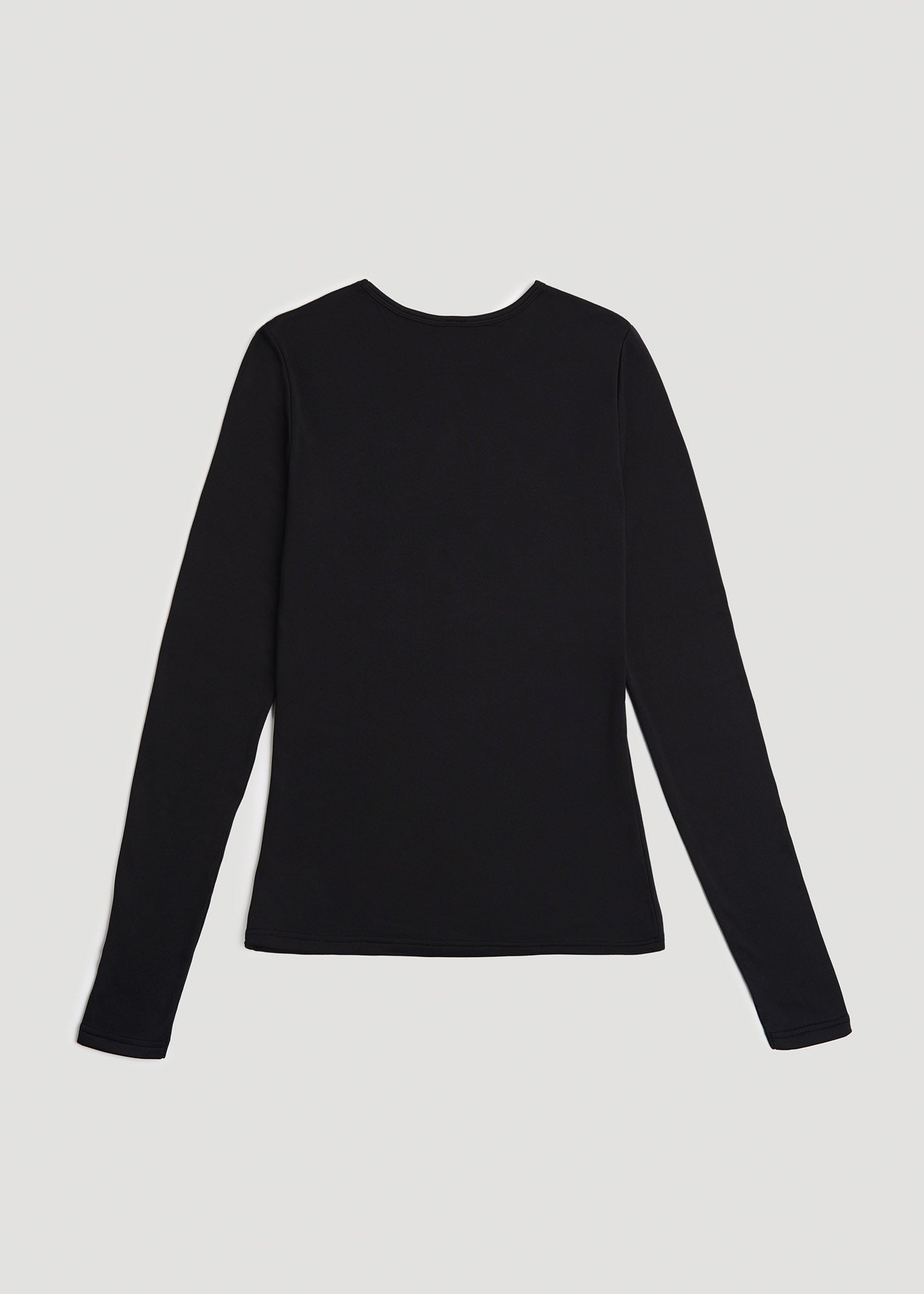 American Tall Women Base Layer Long Sleeve Shirt for Tall Women in Black