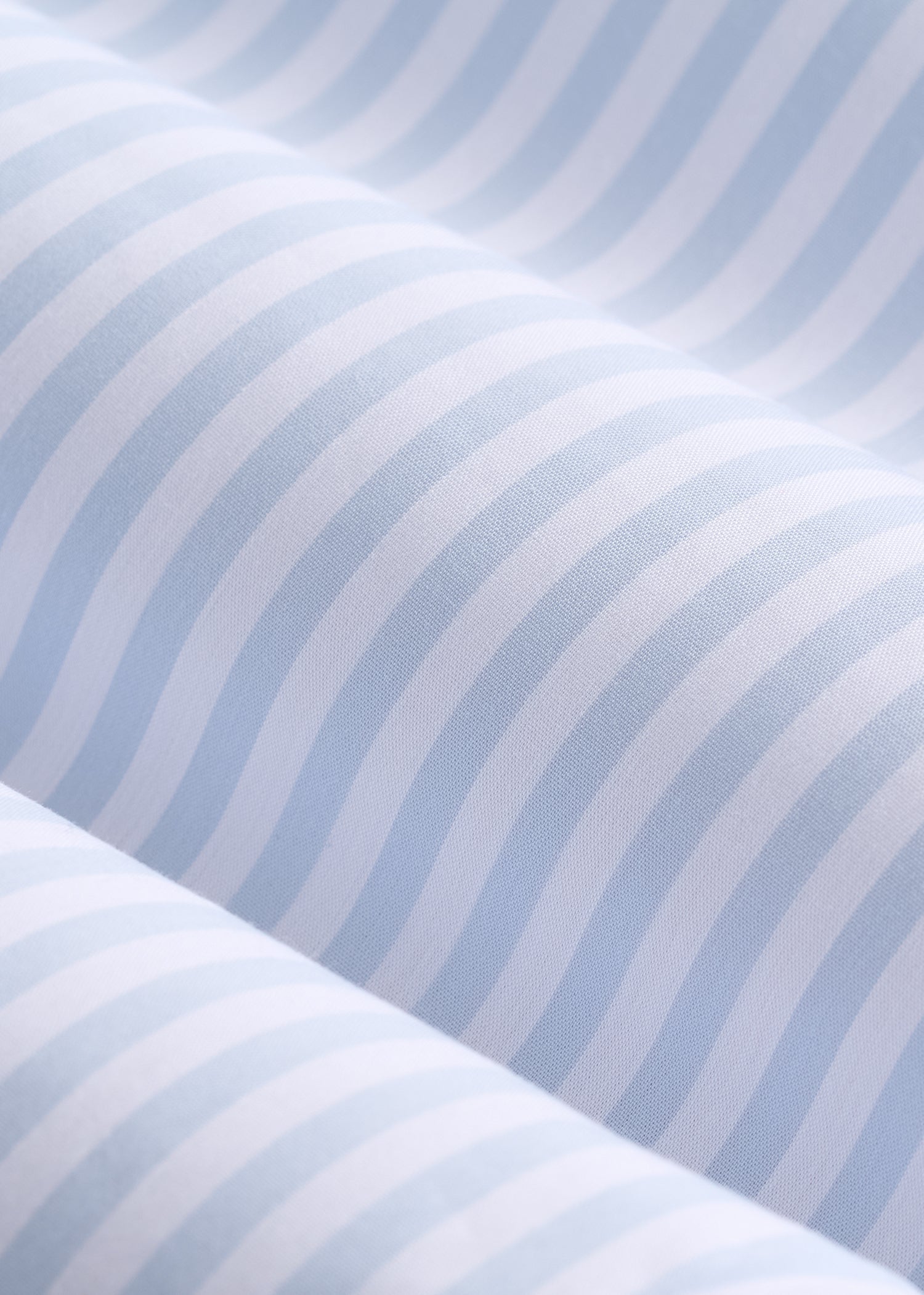 American Tall Women Slim Fit Button Up Shirt for Tall Women in Light Blue Stripe