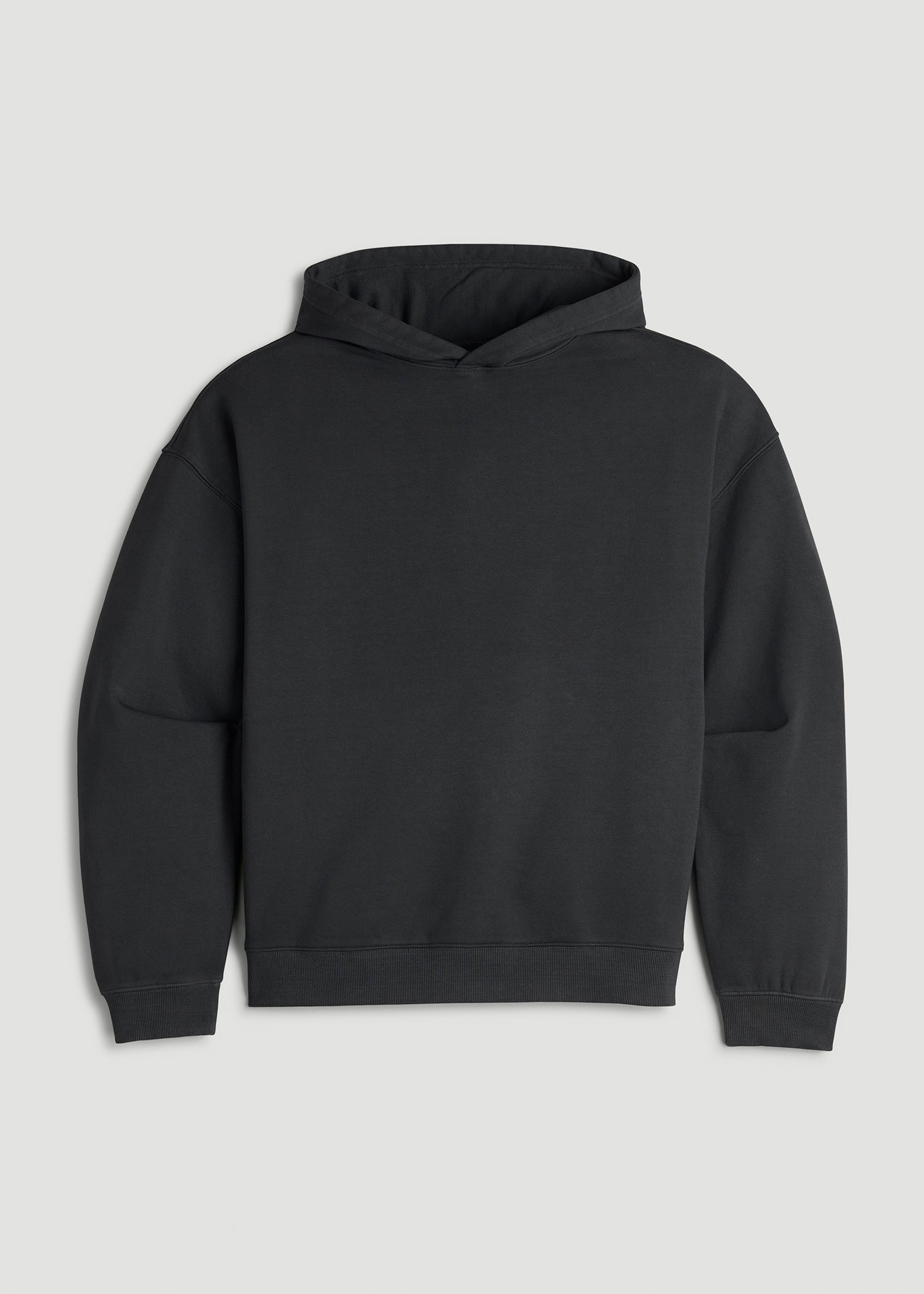American Tall Women Garment Dyed Hoodie for Tall Women in Washed Black