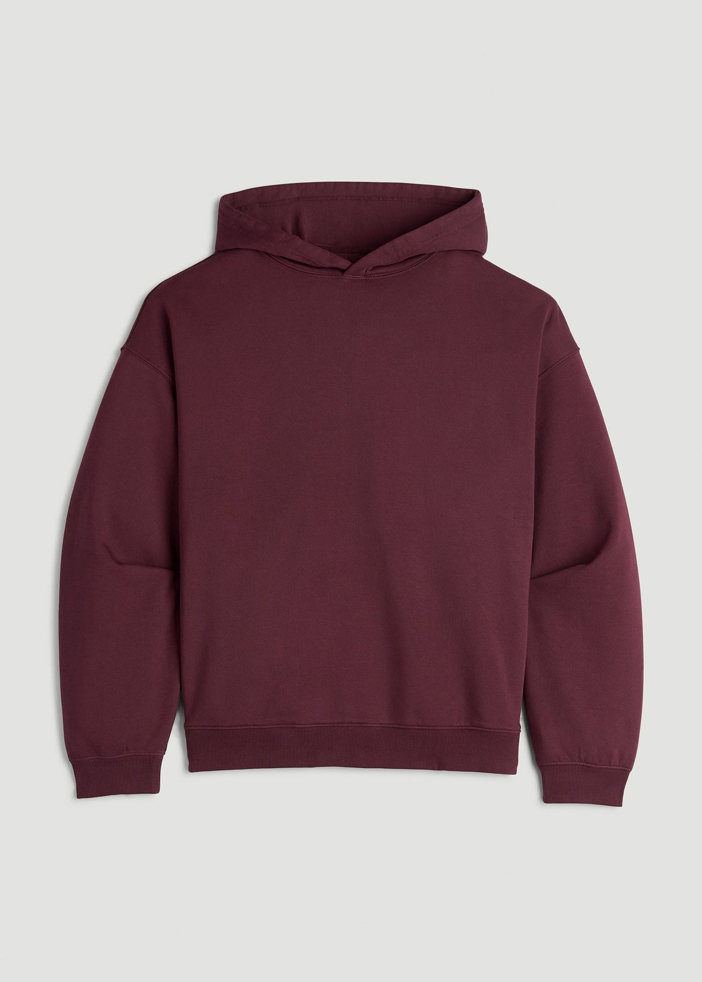 American Tall Women Garment Dyed Hoodie for Tall Women in Tawny Port