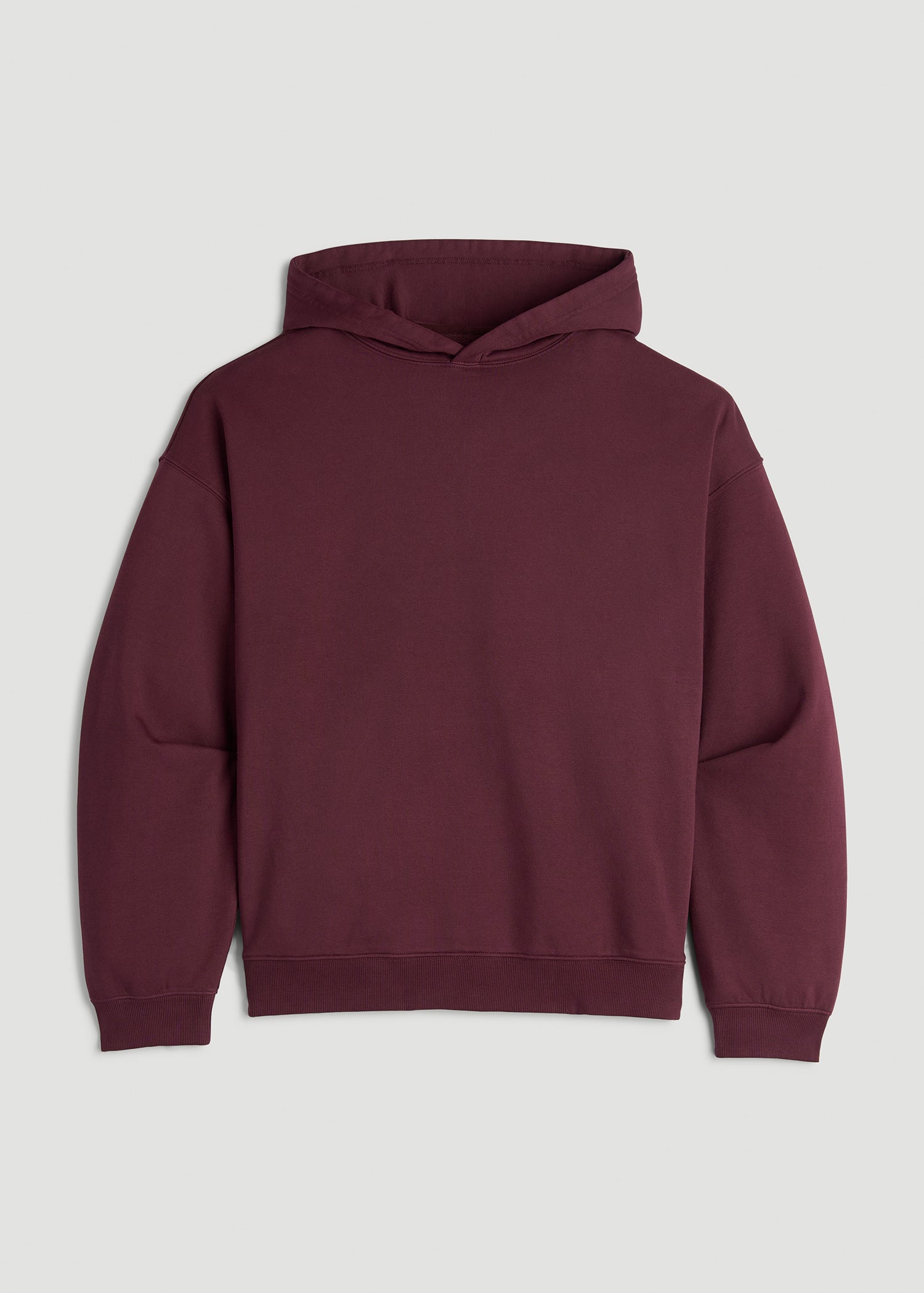 American Tall Women Garment Dyed Hoodie for Tall Women in Tawny Port
