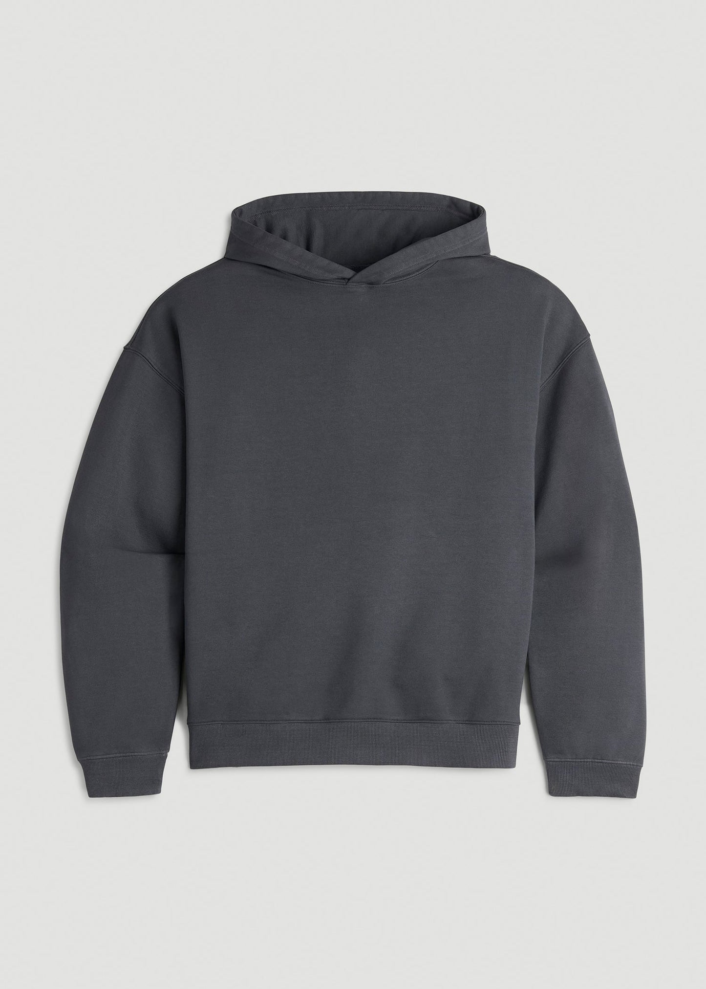 American Tall Women Garment Dyed Hoodie for Tall Women in Charcoal Rinse
