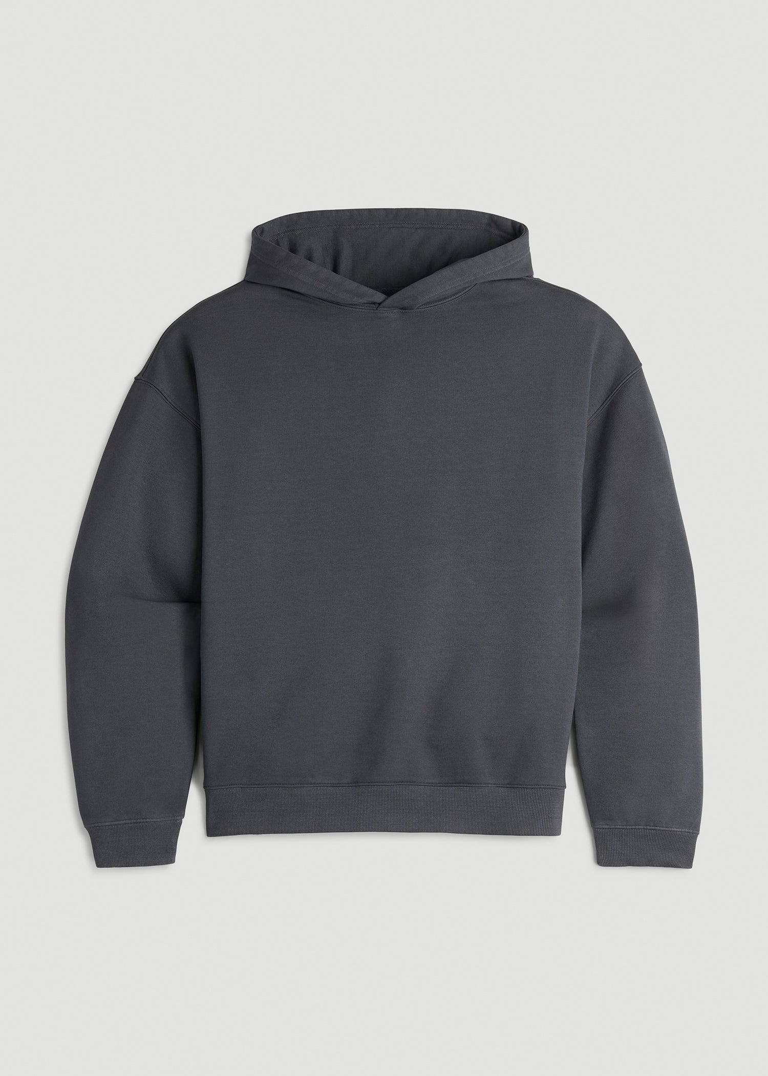 American Tall Women Garment Dyed Hoodie for Tall Women in Charcoal Rinse