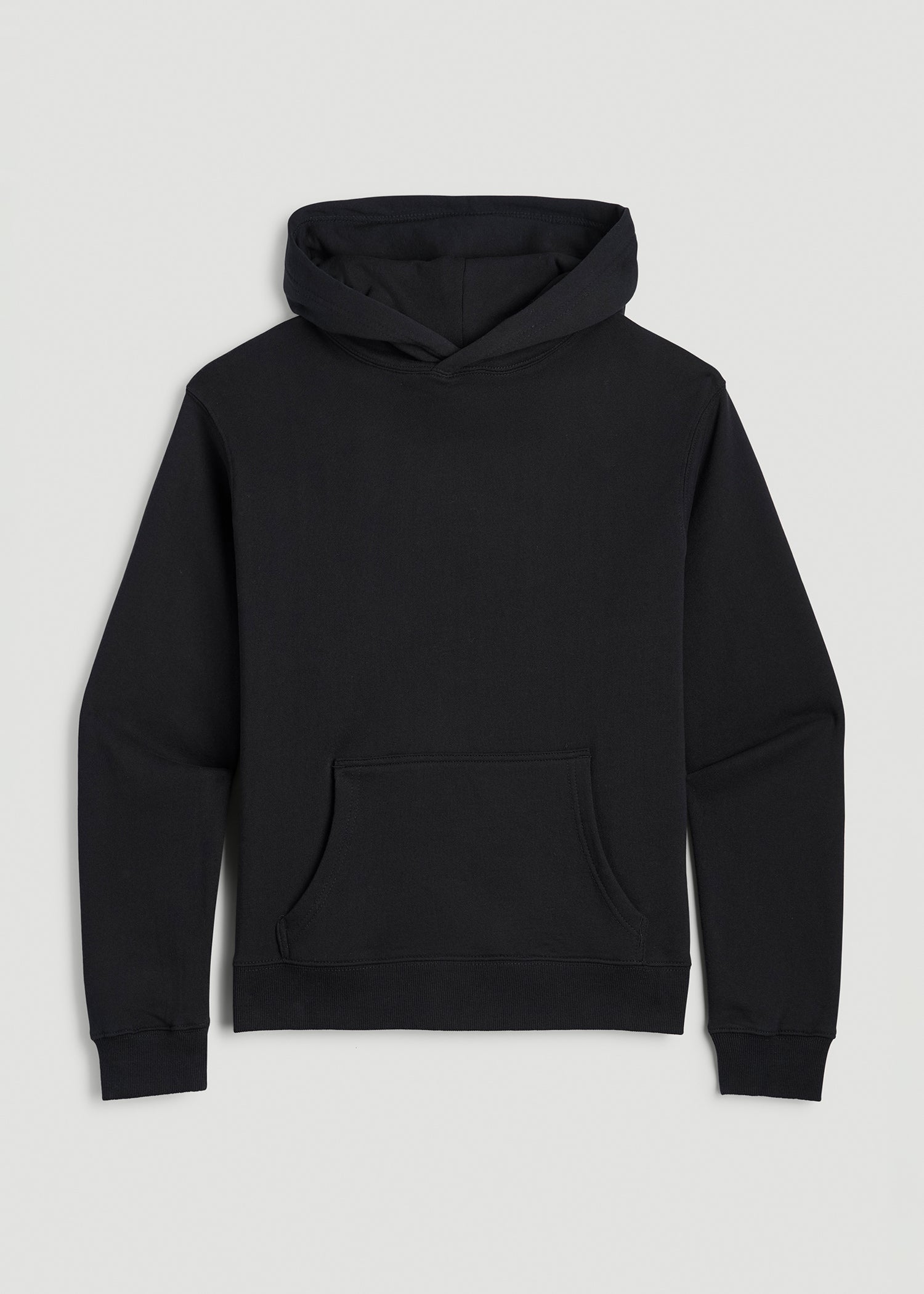American Tall Women Wearever Fleece Relaxed Fit Hoodie for Tall Women in Black