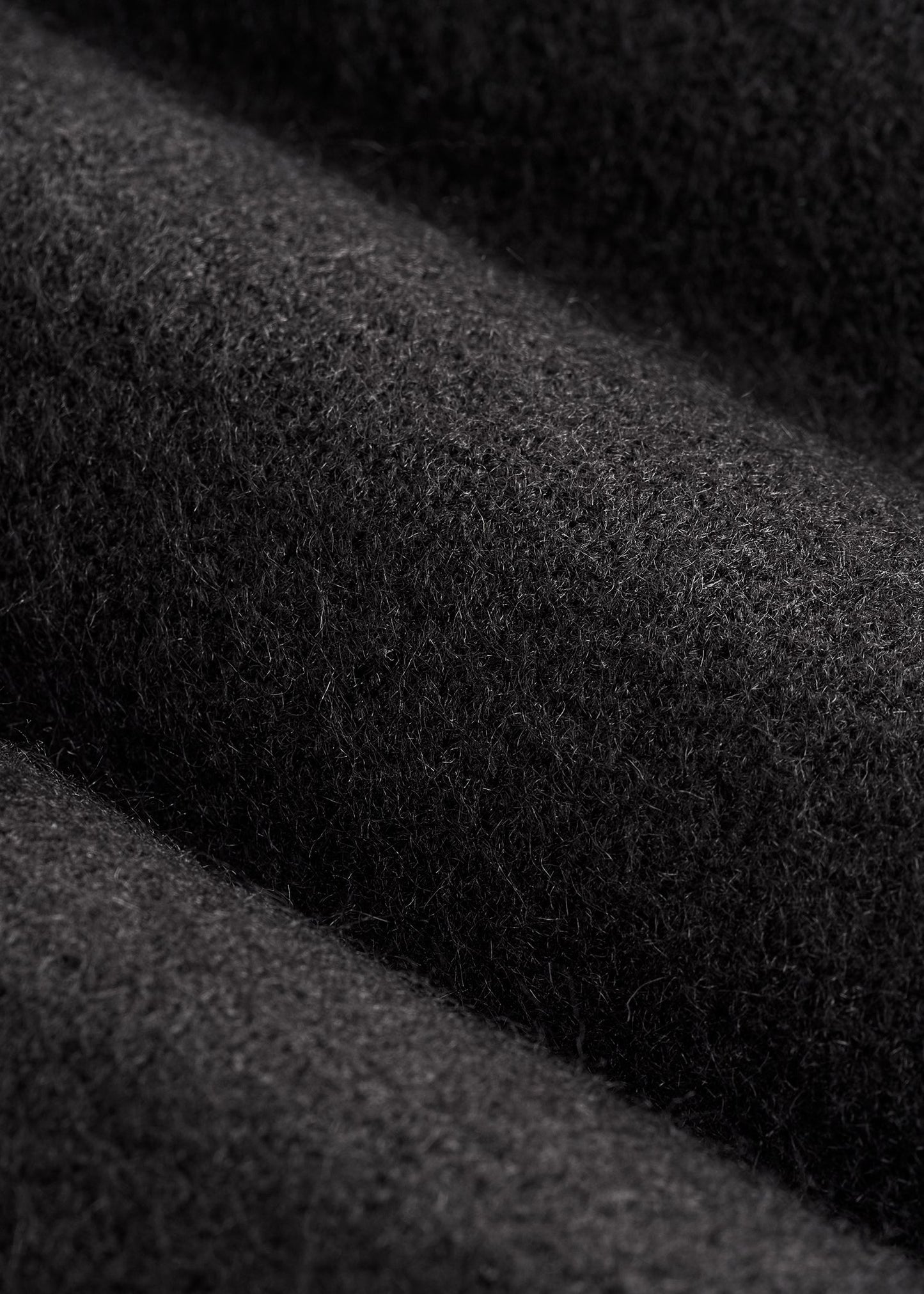 American Tall Women Relaxed Crewneck Wool Blend Sweater for Tall Women in Black