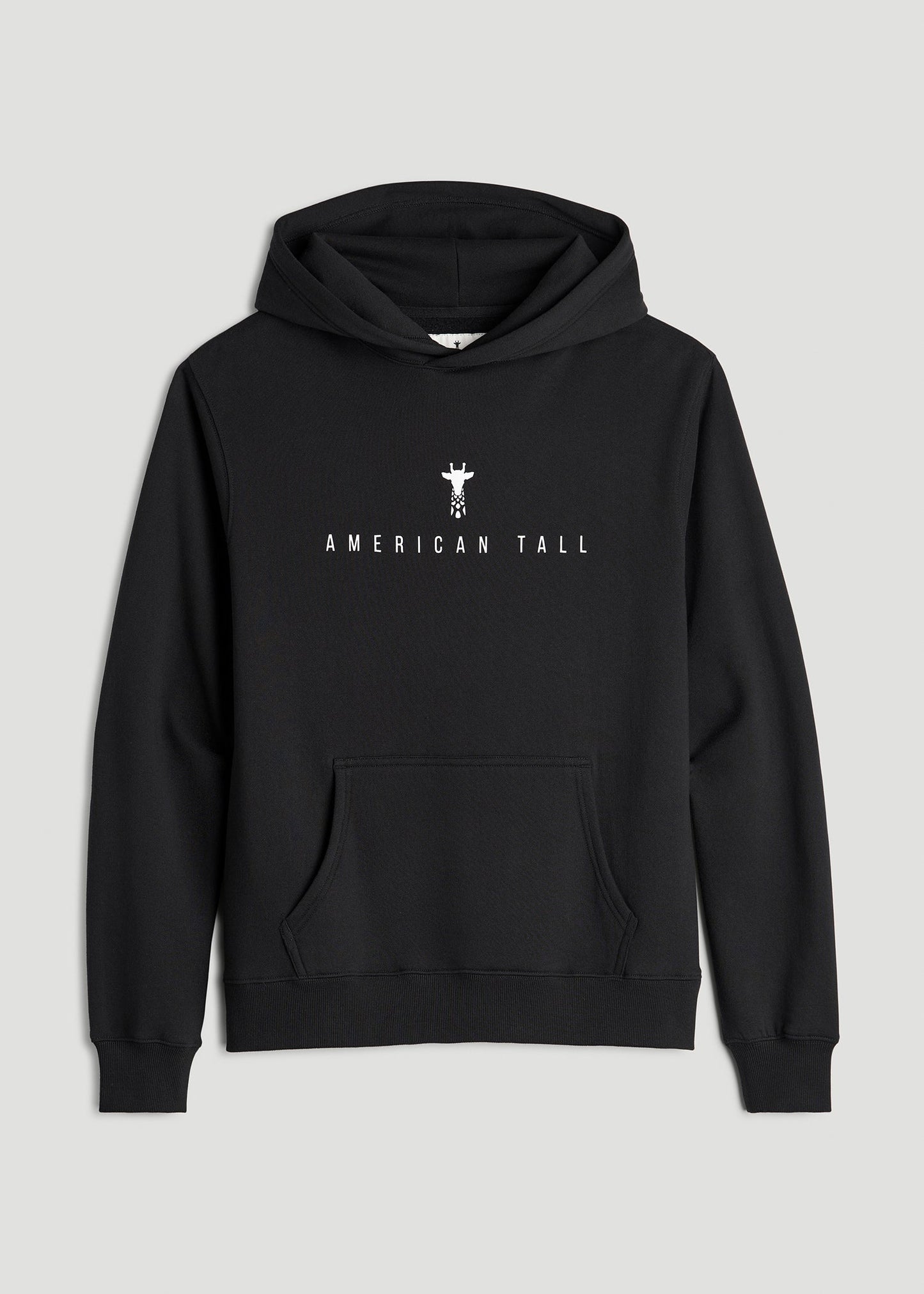 American Tall Women Logo Hoodie for Tall Women in Black