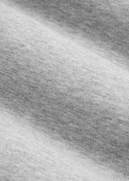 American Tall Women Everyday Terry Cropped Crew for Tall Women in Grey Mix