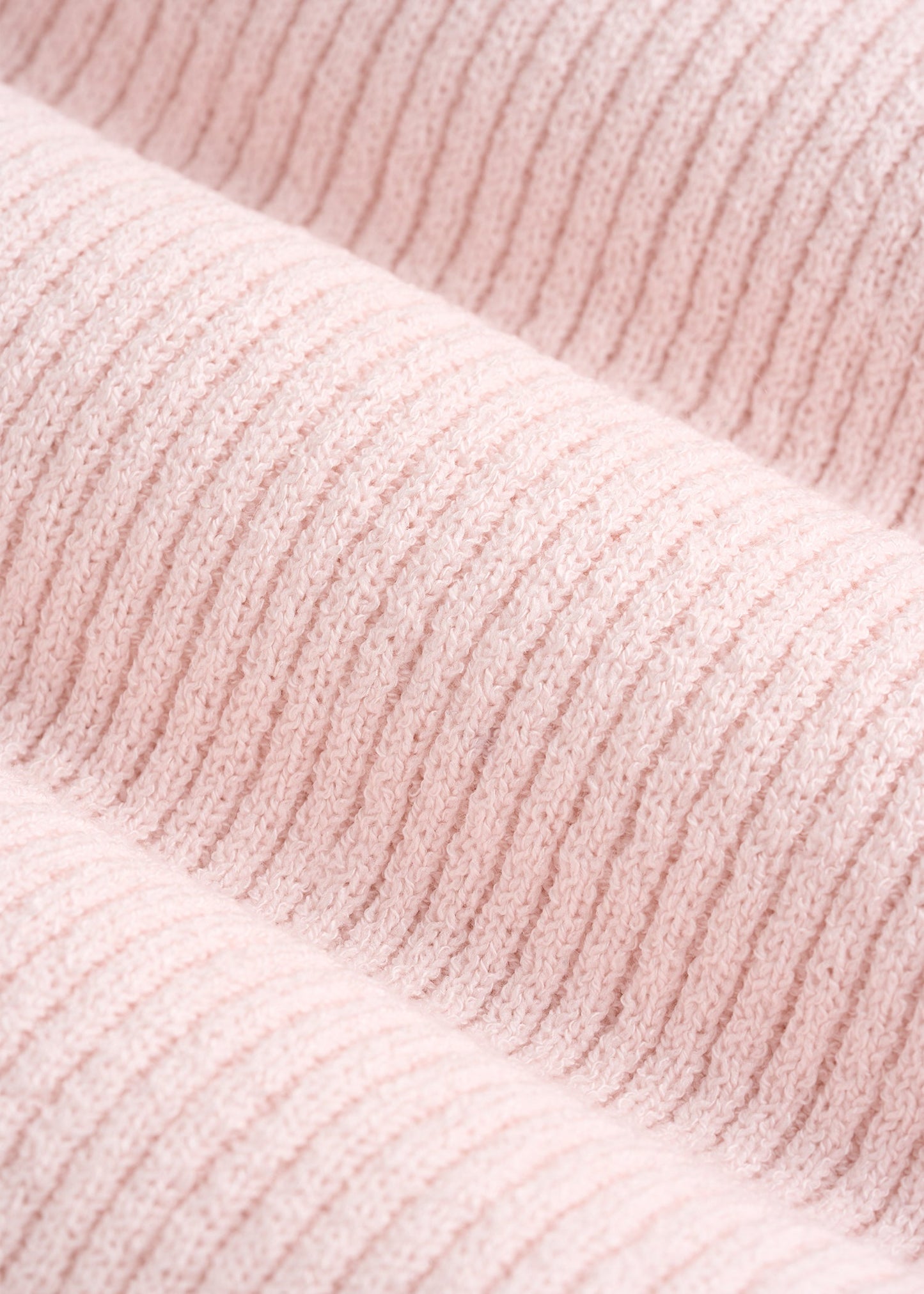American Tall Women Boucle Knit Cardigan for Tall Women in Barely Pink