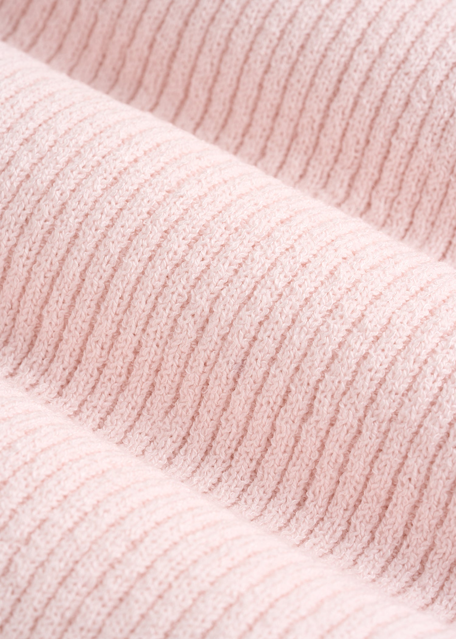 American Tall Women Boucle Knit Cardigan for Tall Women in Barely Pink