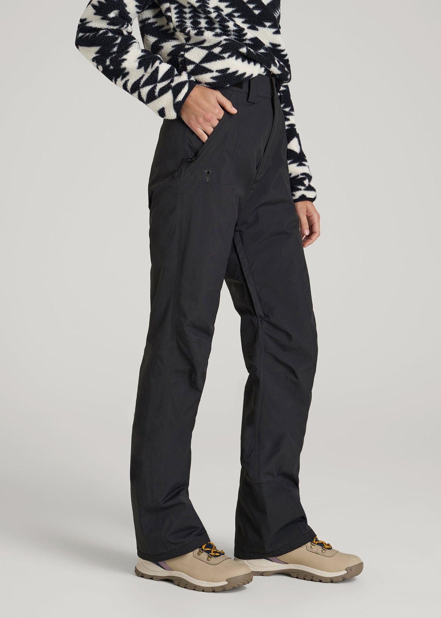 American Tall Women Snow Pants for Tall Women in Black