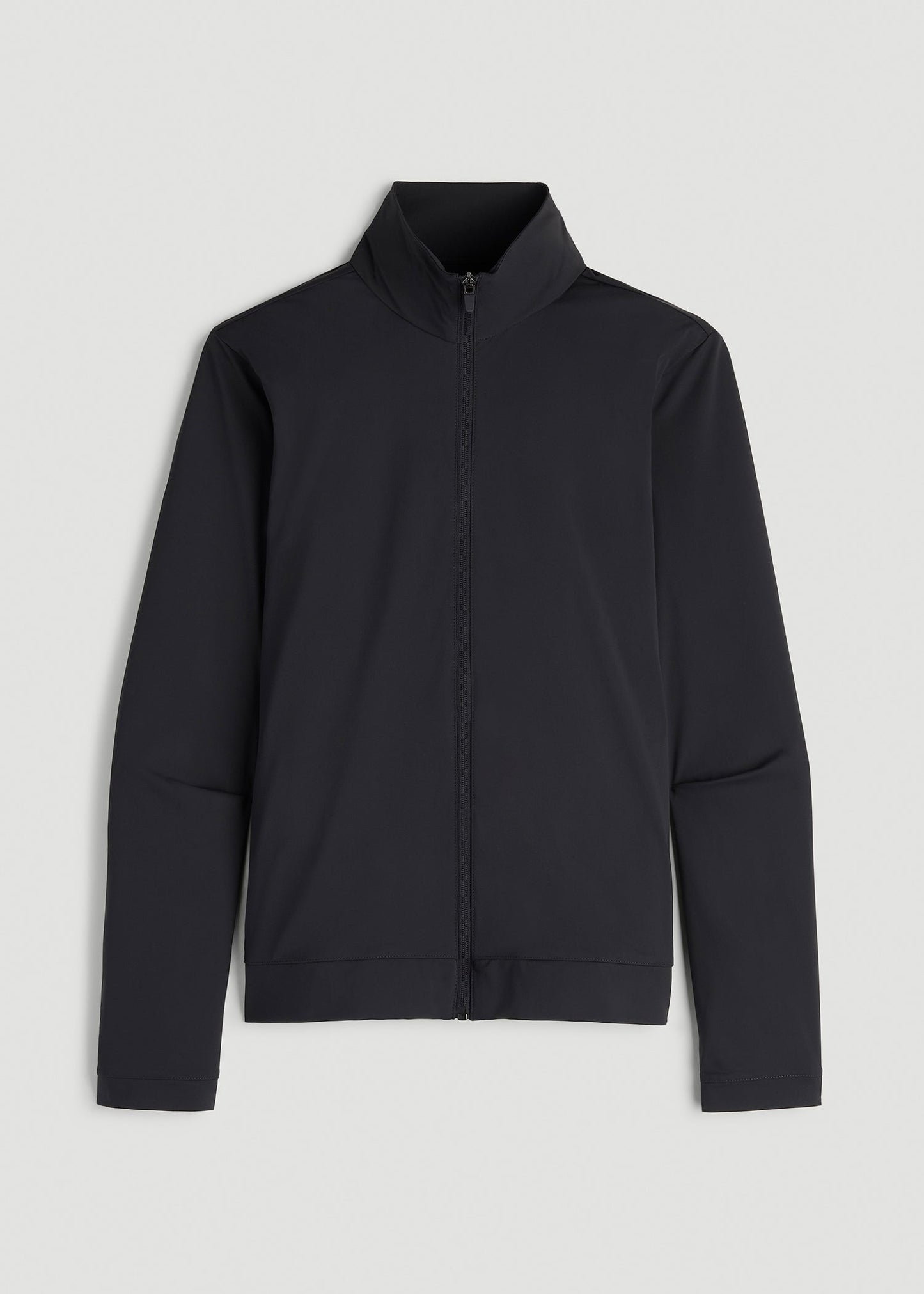 American Tall Women Front Zip Commuter Jacket for Tall Women in Black