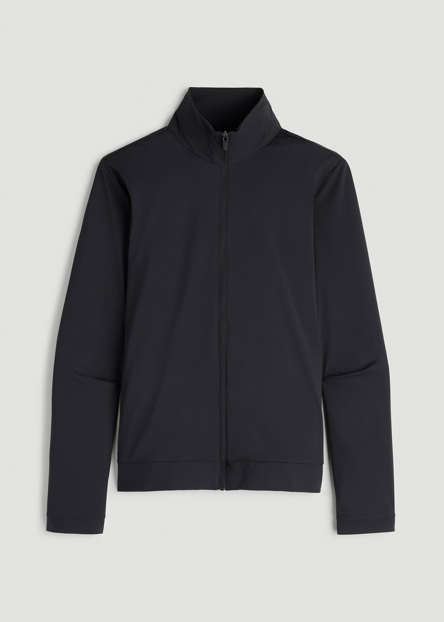 American Tall Women Front Zip Commuter Jacket for Tall Women in Black