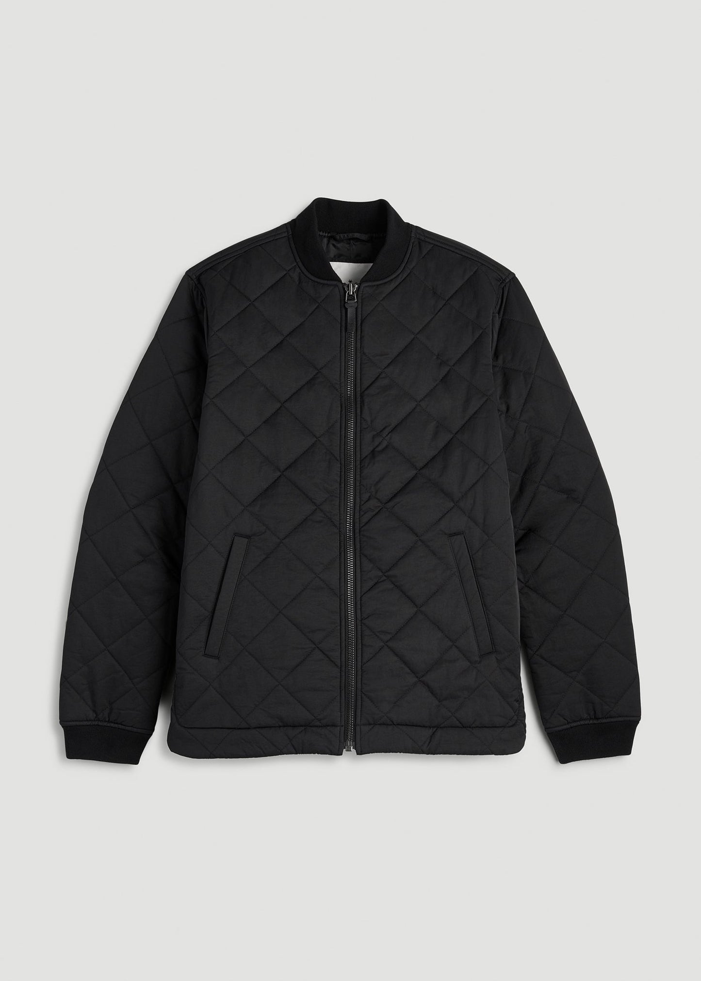 American Tall Women Quilted Jacket for Tall Women in Black