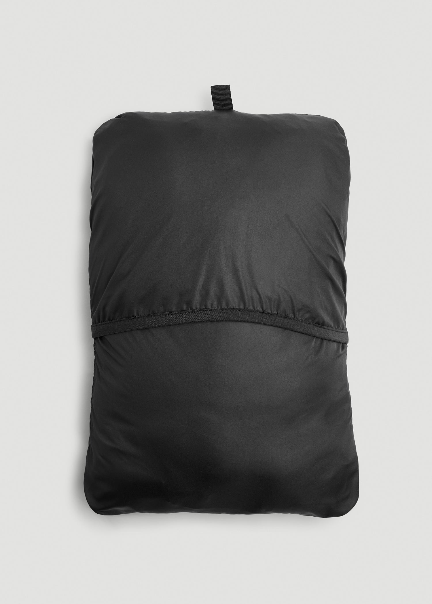 American Tall Women|Men Packable Short Puffer Jacket for Tall Women in Glossy Black