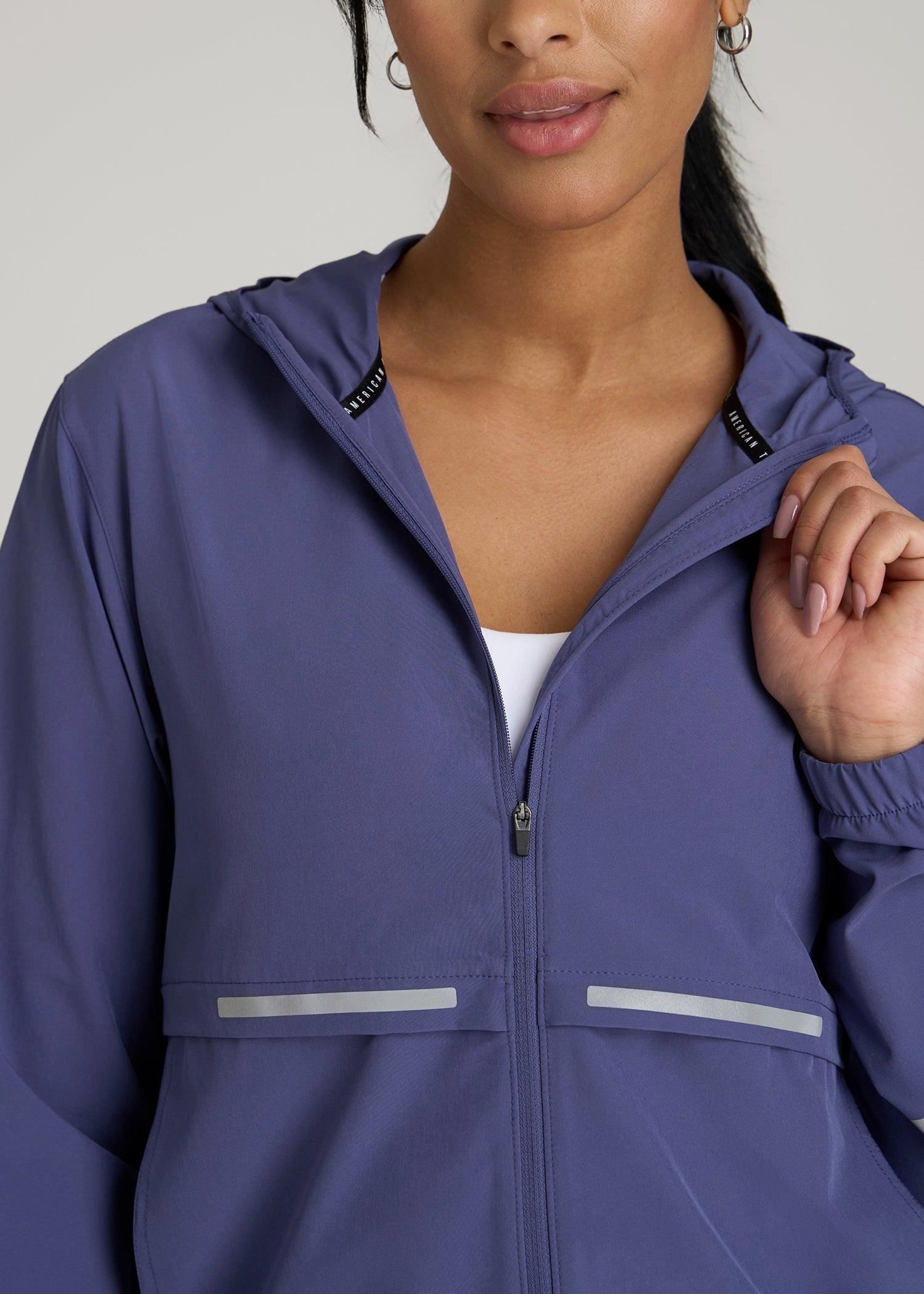 American Tall Women Featherweight Packable Jacket for Tall Women in Future Dusk