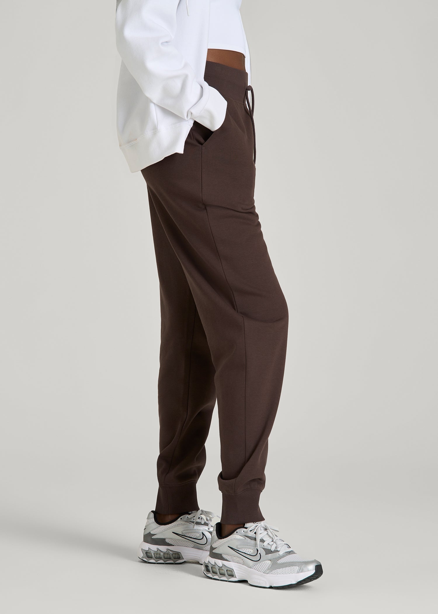 American Tall Women A.T. Basics Athletic Joggers for Tall Women in Espresso