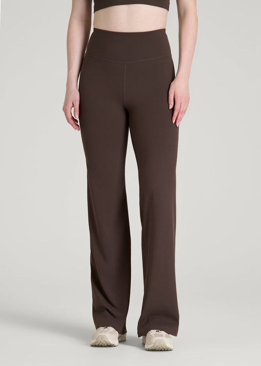 American Tall Women Balance Wide Leg Yoga Pants for Tall Women in Espresso