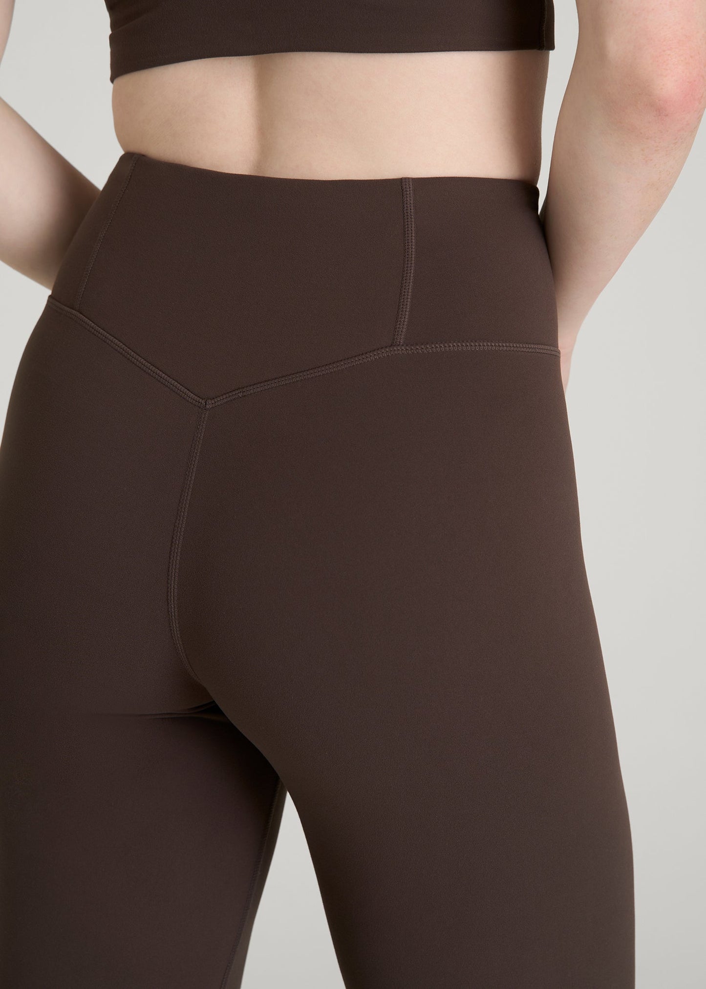 American Tall Women Balance Wide Leg Yoga Pants for Tall Women in Espresso