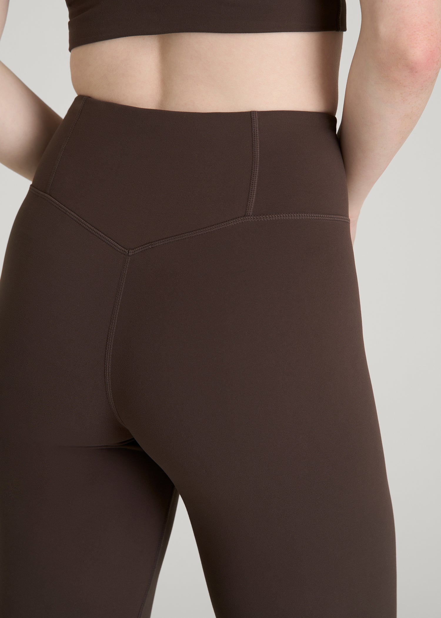 American Tall Women Balance Wide Leg Yoga Pants for Tall Women in Espresso