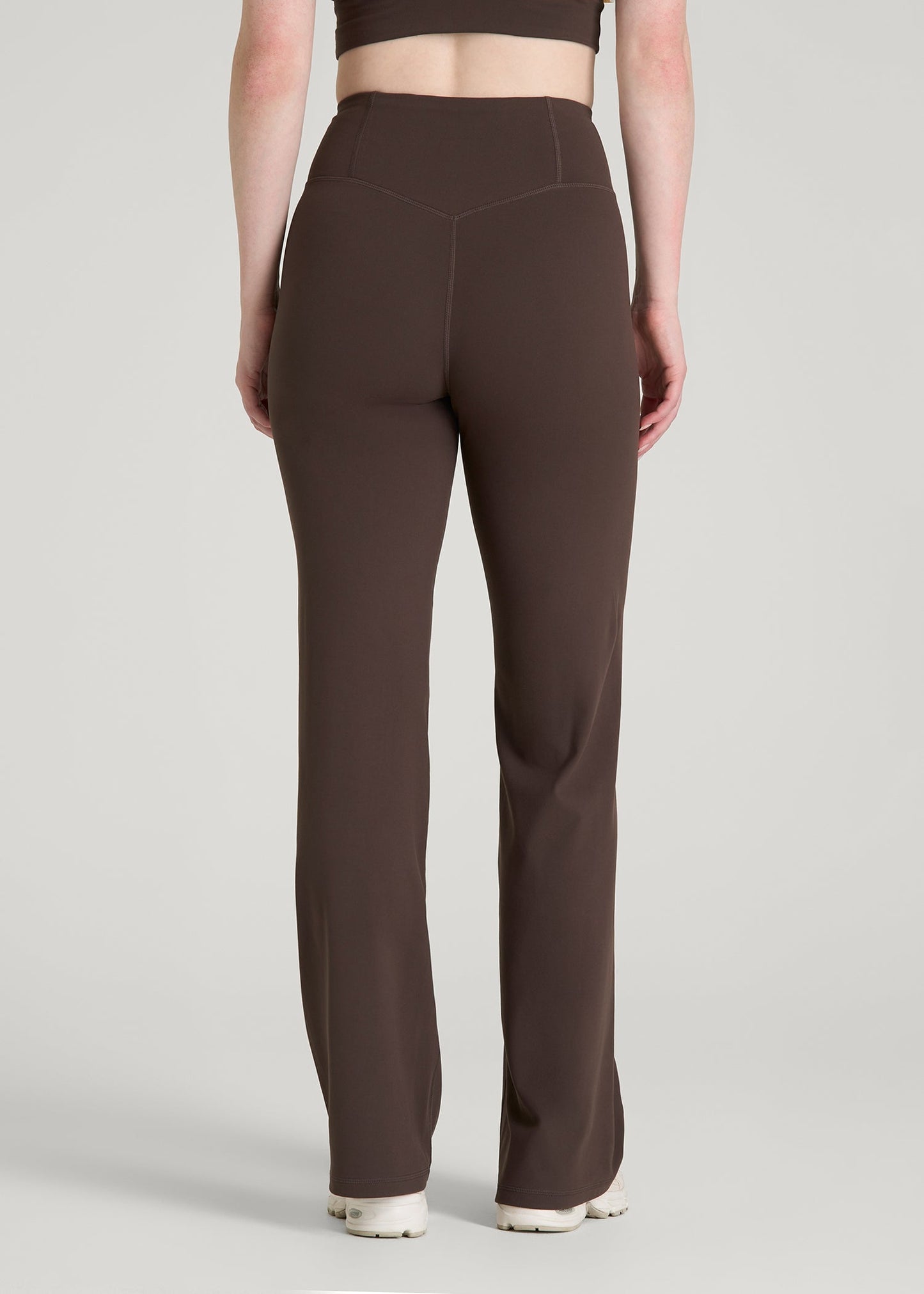 American Tall Women Balance Wide Leg Yoga Pants for Tall Women in Espresso