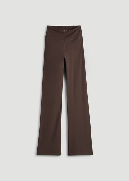 American Tall Women Balance Wide Leg Yoga Pants for Tall Women in Espresso