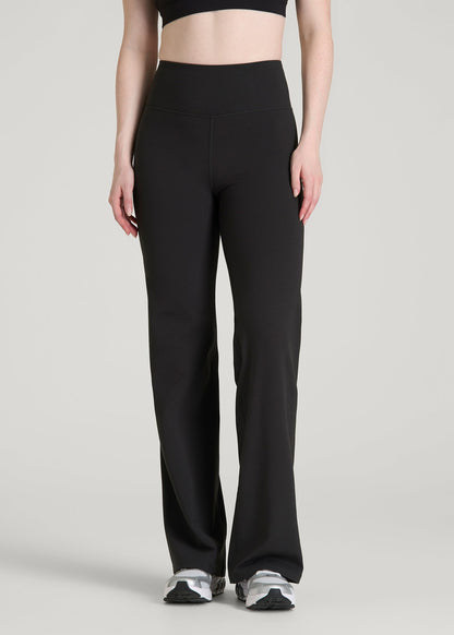 American Tall Women Balance Wide Leg Yoga Pants for Tall Women in Black