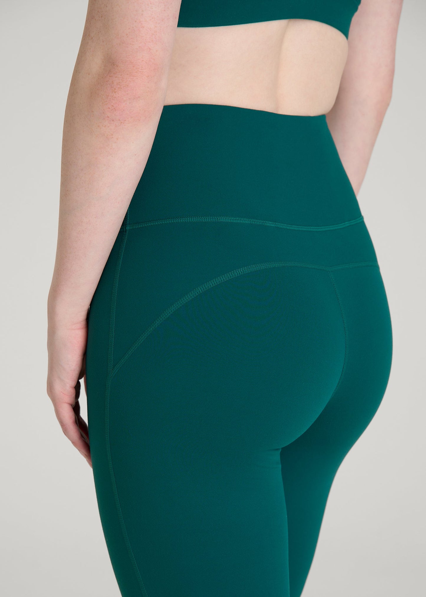 American Tall Women Balance Flare Yoga Pants for Tall Women in Deep Teal