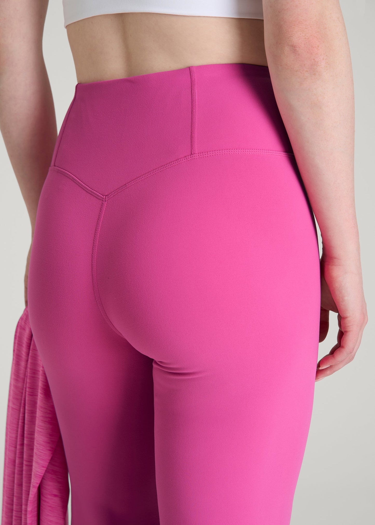 American Tall Women Balance Wide Leg Yoga Pants for Tall Women in Magenta