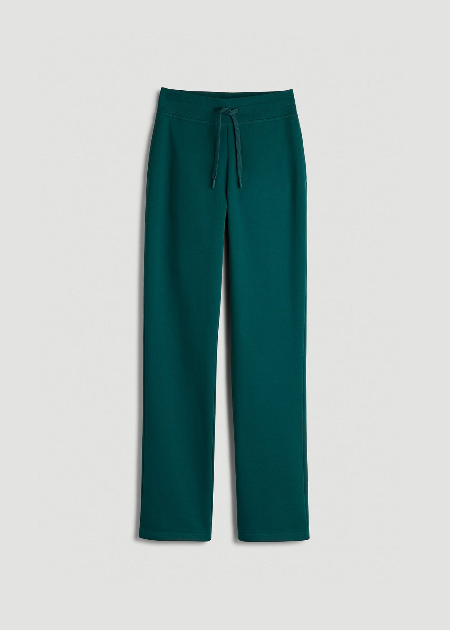 American Tall Women Wearever Fleece Open-Bottom Sweatpants for Tall Women in Deep Teal