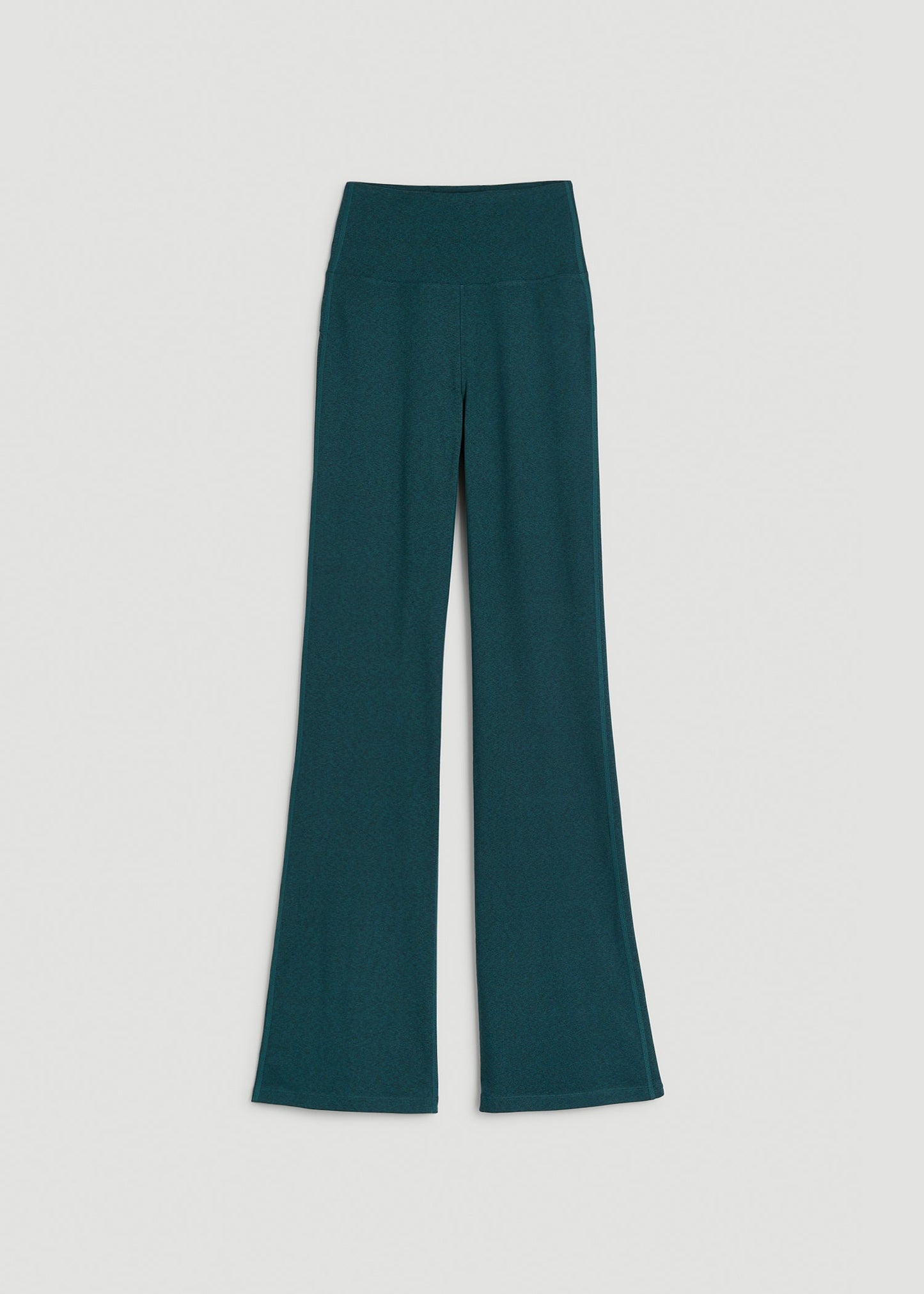 American Tall Women Ultra Soft High Rise Flare Yoga Pants for Tall Women in Deep Teal Mix
