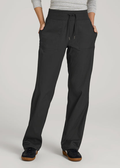 American Tall Women High-Rise After Practice Pant for Tall Women in Black