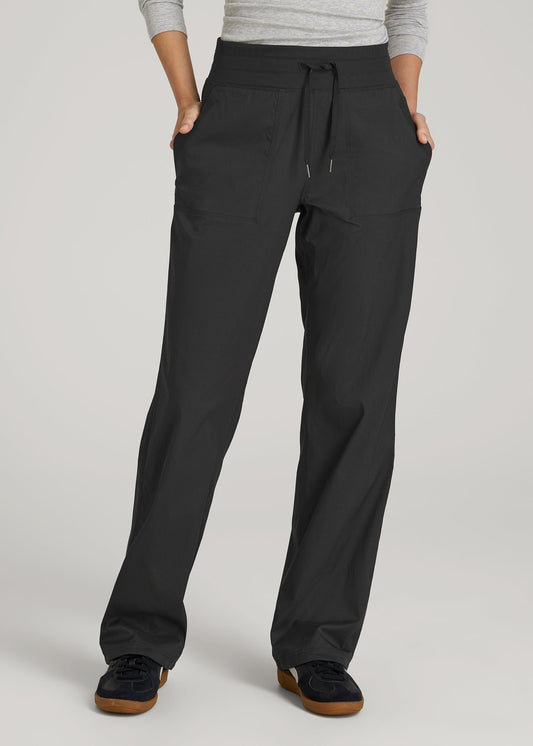 American Tall Women High-Rise After Practice Pant for Tall Women in Black