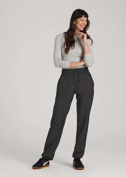 American Tall Women High-Rise After Practice Pant for Tall Women in Black