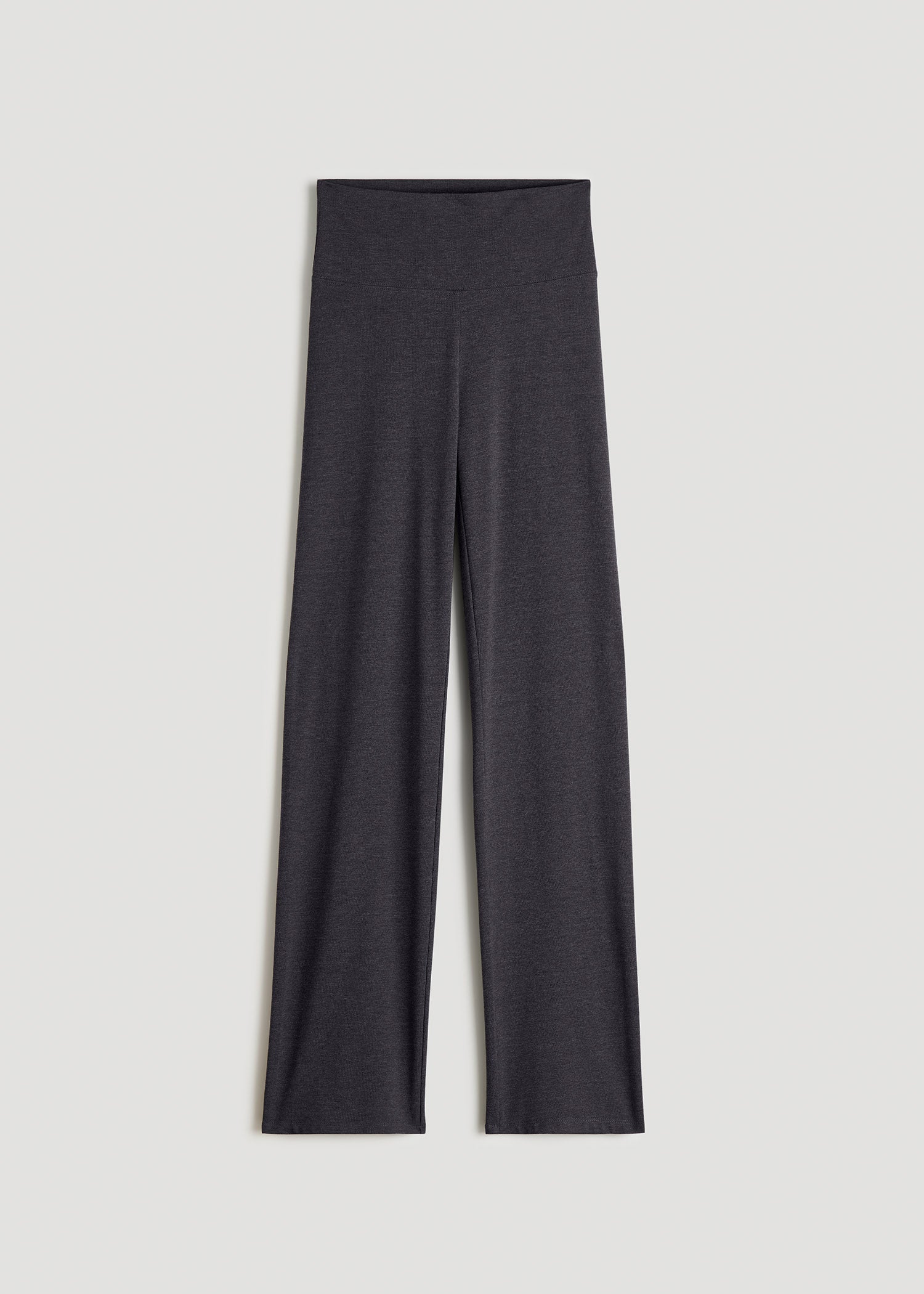 American Tall Women Women's Straight Leg Cotton Leggings for Tall Women in Black