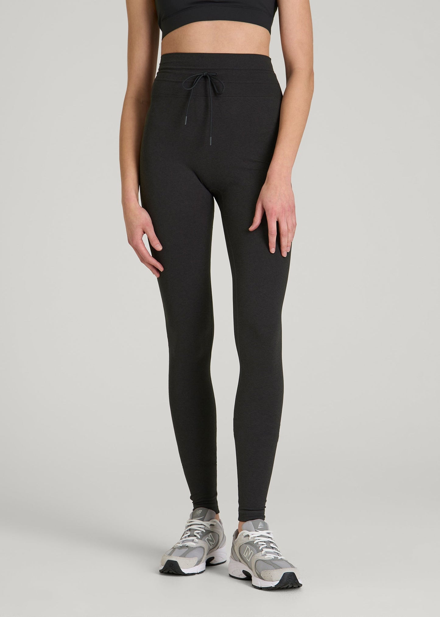 American Tall Women Ultra Soft Yoga Leggings for Tall Women in Black Mix