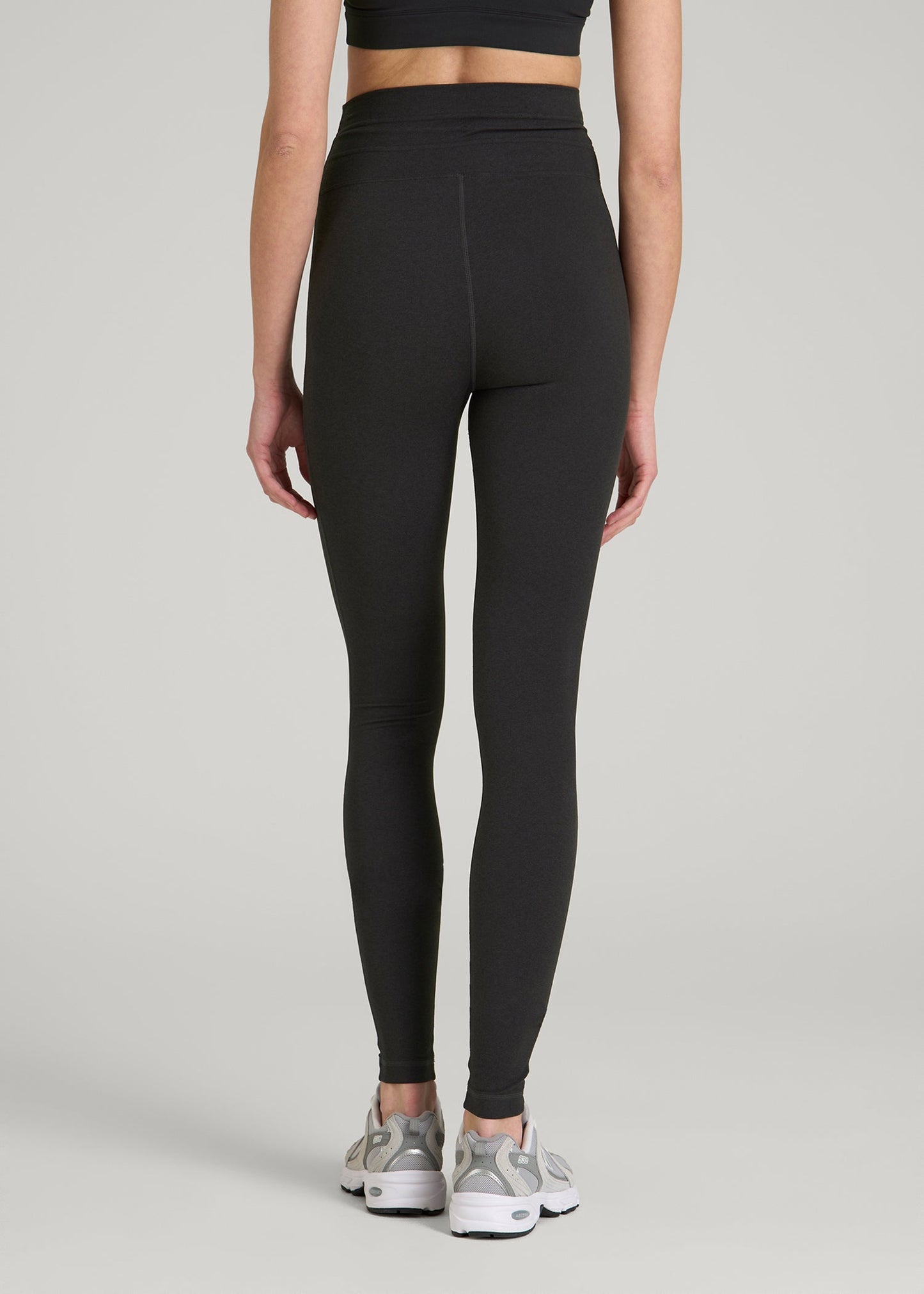 American Tall Women Ultra Soft Yoga Leggings for Tall Women in Black Mix