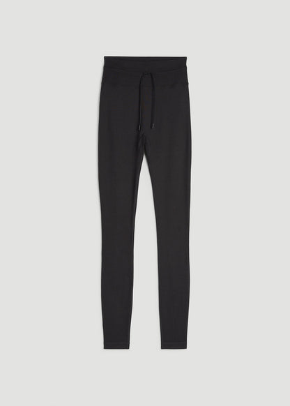 American Tall Women Ultra Soft Yoga Leggings for Tall Women in Black Mix