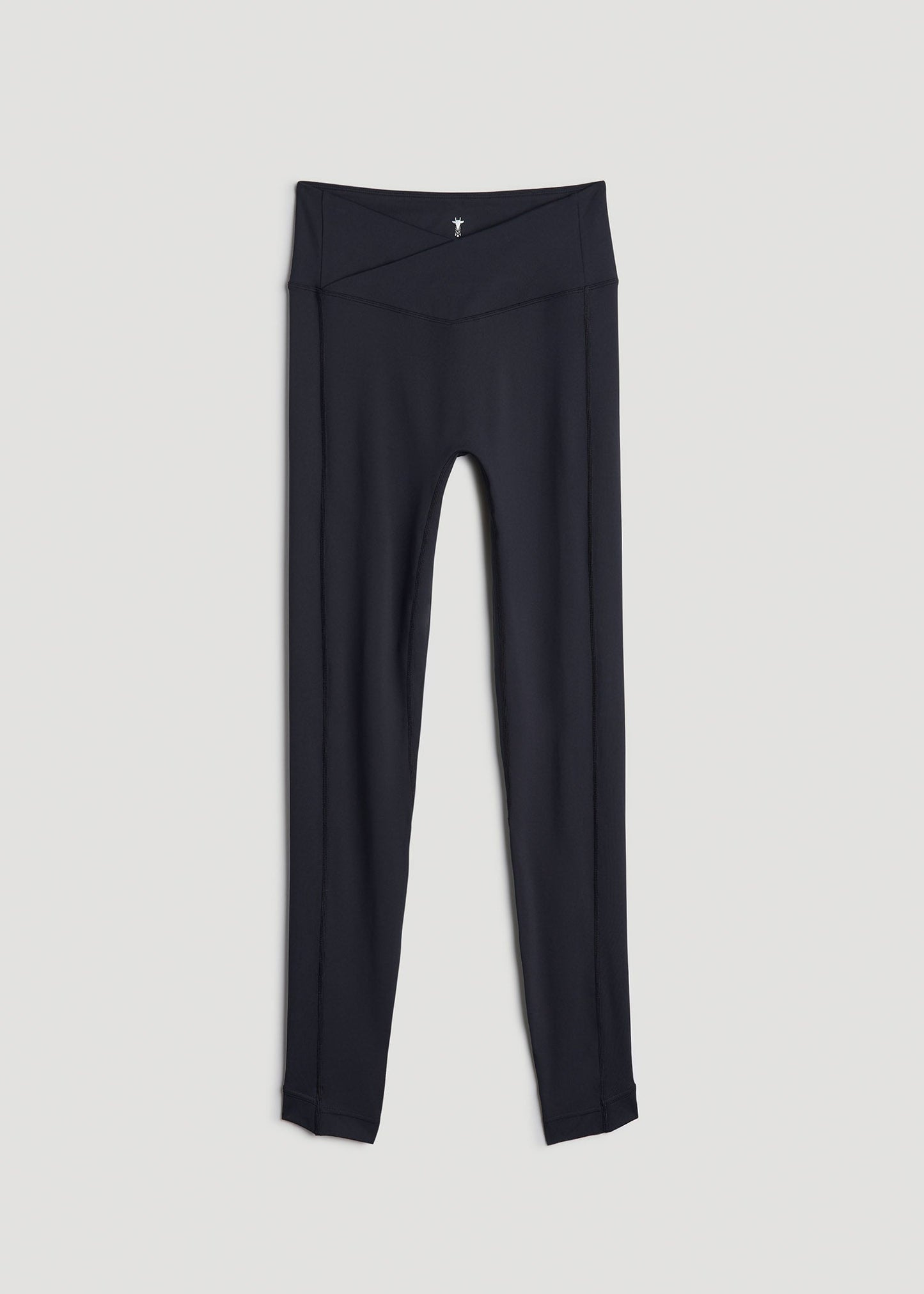 American Tall Women Balance Cross Over Leggings for Tall Women in Black
