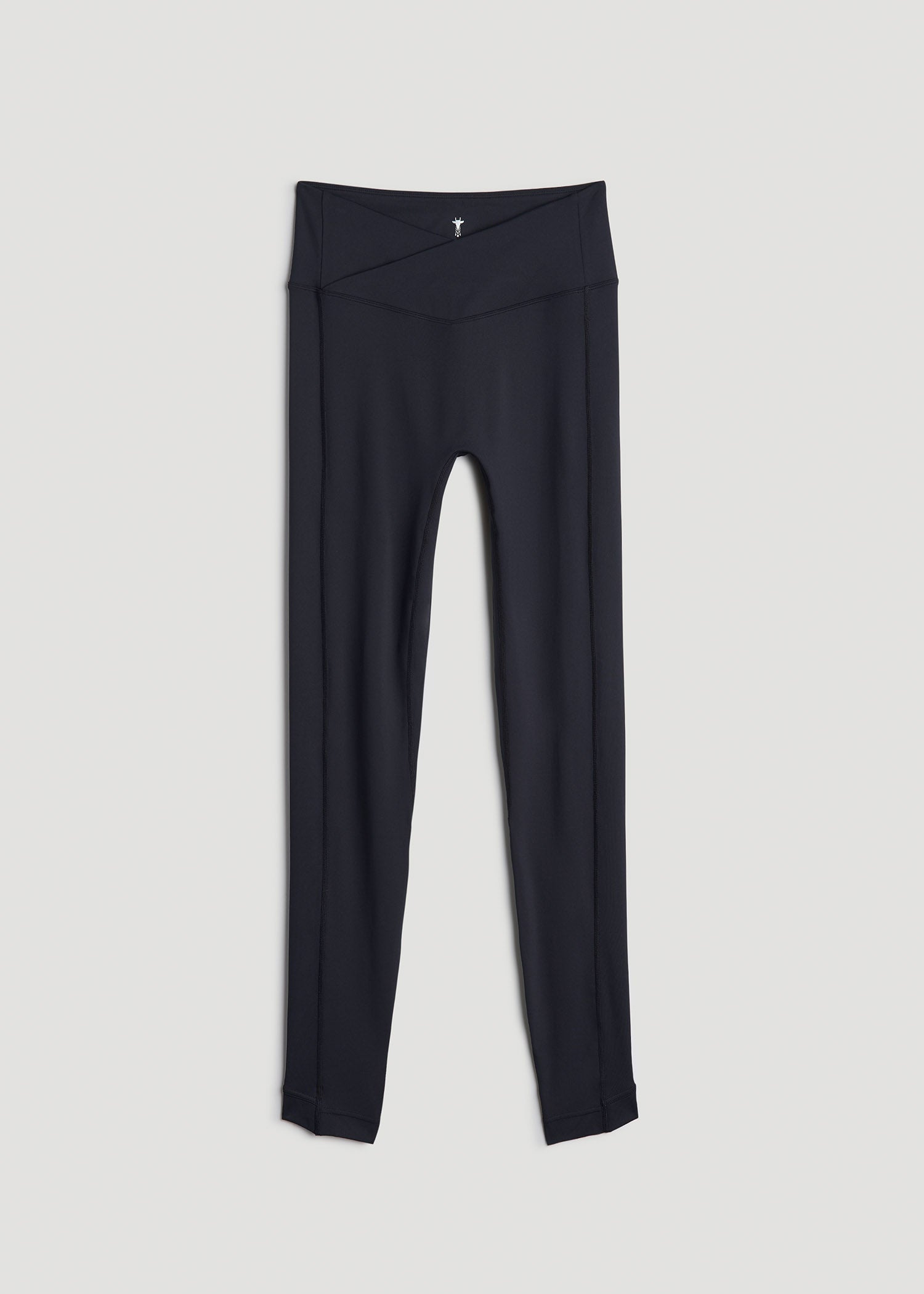 American Tall Women Balance Cross Over Leggings for Tall Women in Black