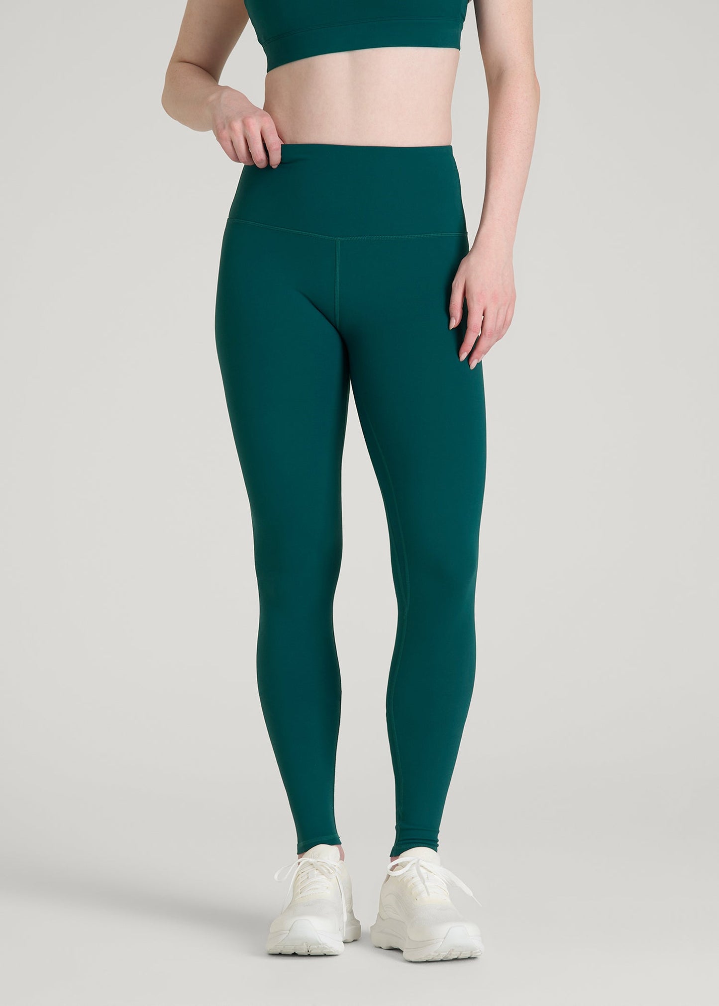 American Tall Women Balance High-Rise Leggings for Tall Women in Deep Teal