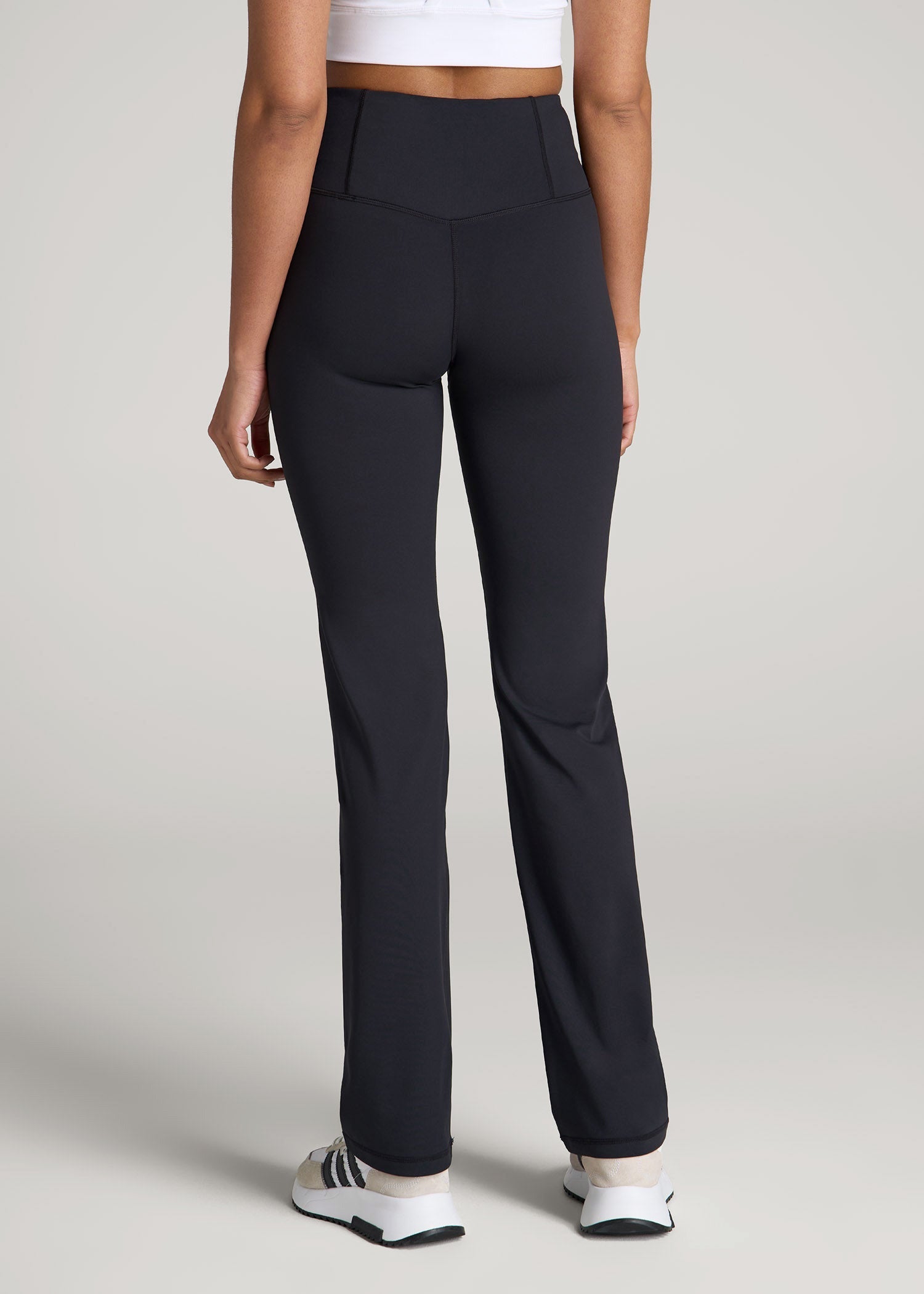 American Tall Women Balance Straight Leg Leggings for Tall Women in Black