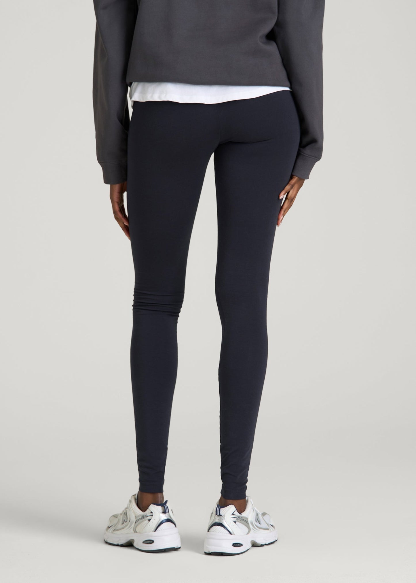 American Tall Women Cotton Leggings for Tall Women in Deep Navy